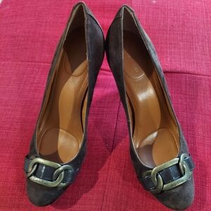 Calvin Klein Chocolate Suede heels
